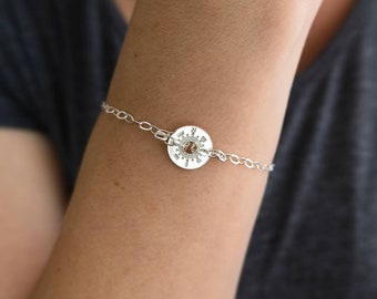 Silver Compass Bracelet - Where to next? - Graduation Gift - Travel Gift - Travel Jewellery - Adventure Awaits - Compass Jewellery