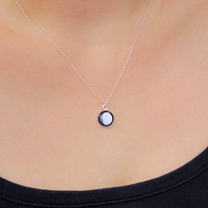 Sterling Silver Moon Phase Necklace Personalised Necklace Meaningful Necklace Astrology Jewellery Personalised jewellery image 3
