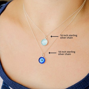 Sterling Silver Moon Phase Necklace Personalised Necklace Meaningful Necklace Astrology Jewellery Personalised jewellery image 7