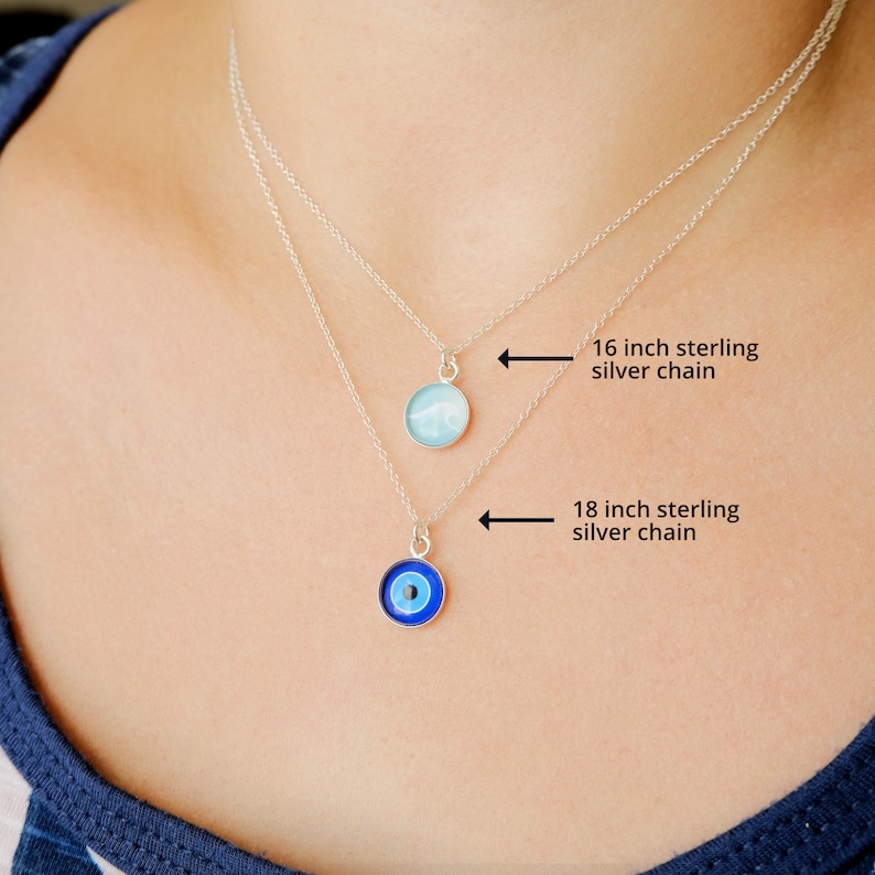 Sterling Silver Moon Phase Necklace Personalised Necklace Meaningful Necklace Astrology Jewellery Personalised jewellery image 7