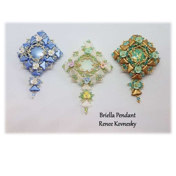 Briella Pendant Tutorial - PDF Instant Download