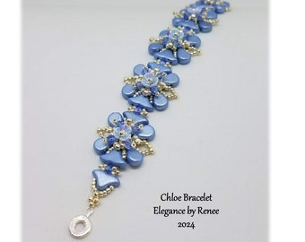 Chloe Bracelet BLUE KIT ONLY/Must purchase Tutorial Separately