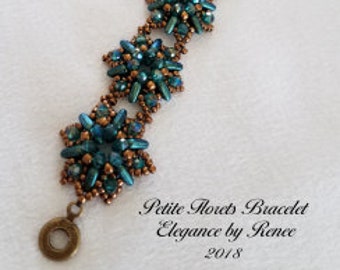 Petite Florets Bracelet Tutorial - 1 PDF Instant Download