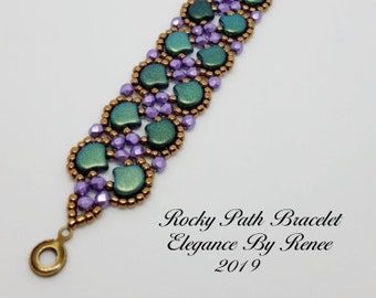 Rocky Path Bracelet Tutorial - PDF Instant Download