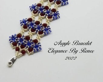 Argyle Bracelet Tutorial - 1 PDF Instant Download