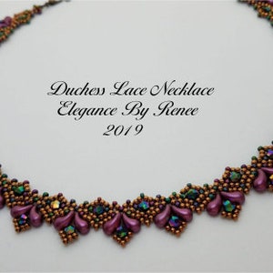 Duchess Lace Necklace Tutorial PDF Instant Download image 2