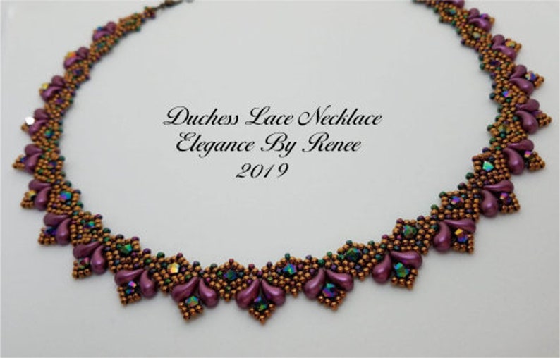 Duchess Lace Necklace Tutorial PDF Instant Download image 2