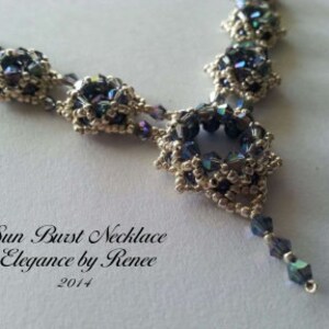 Sun Burst Necklace - Tutorial - PDF Instant Download