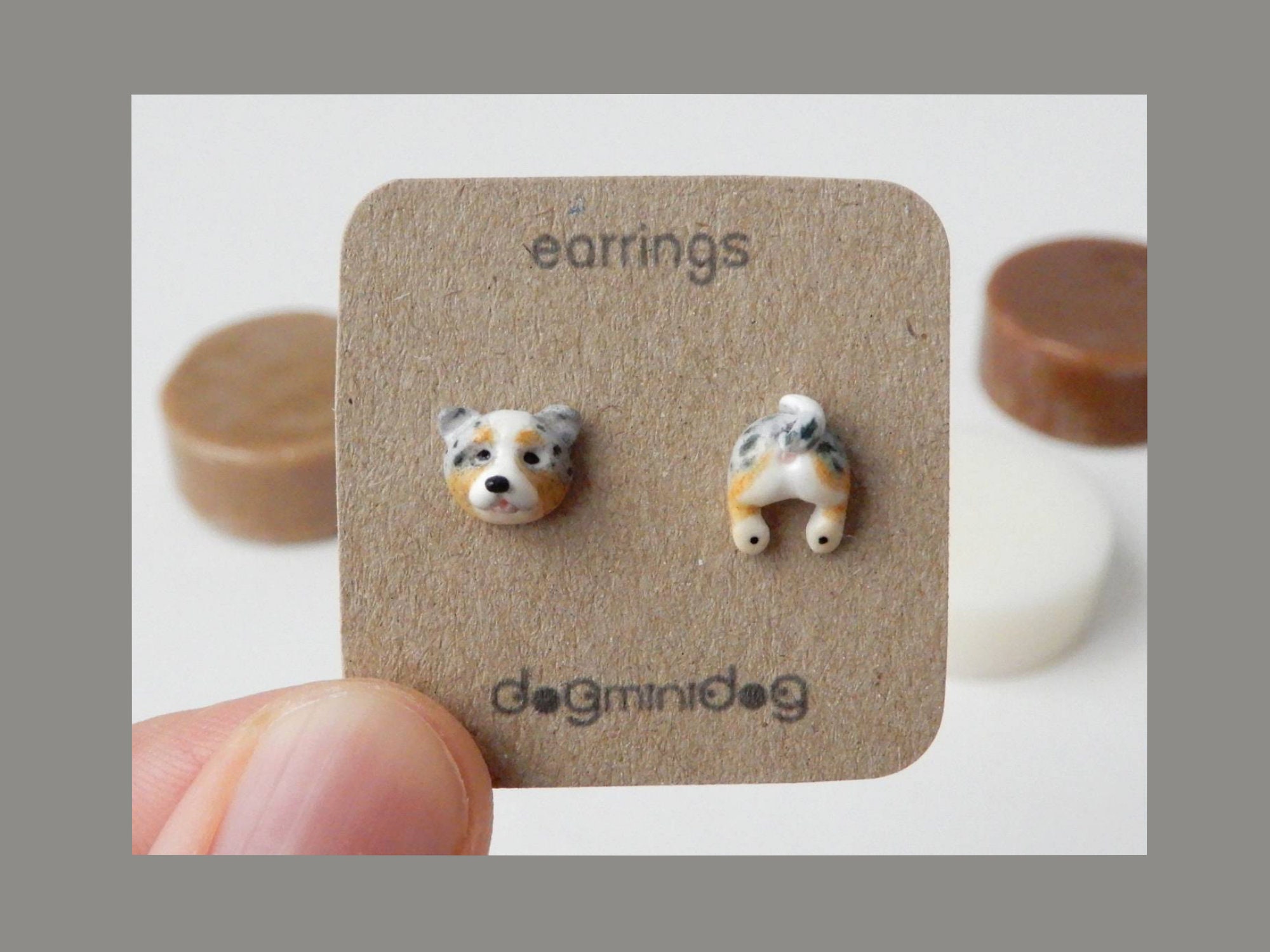 Australian Shepherd Earrings, Australian Shepherd earrings, Australian Shepherd gifts, Earrings for dog lovers.