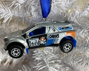 Personalized Off Road Buggy Matchbox Ornament Handmade