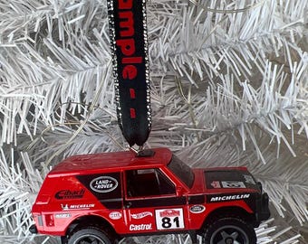 Personalized Range Rover Classic Hot Wheel Ornament Handmade
