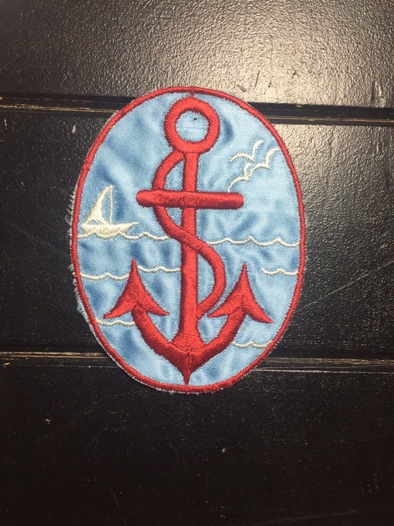 Sailing Patch with Anchor - image 1
