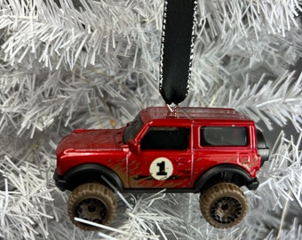 Personalized ‘21 Ford Bronco Hot Wheels Ornament