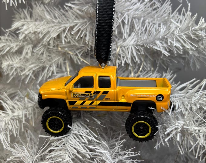 Personalized Chevy Silverado Ornament Handmade