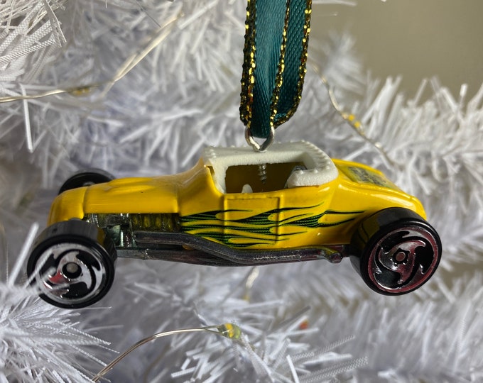 Personalized Tract-T Roadster Wayne’s Body Shop Hot Wheels Ornament Handmade