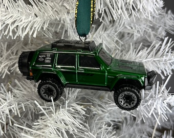 Personalized Jeep Cherokee Hot Wheels Ornament Handmade