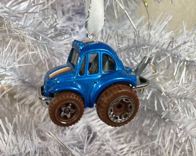 Personalized VW Baja Beetle Hot Wheel Ornament Handmade