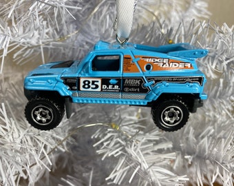 Personalized Sand Buggy Matchbox Ornament Handmade