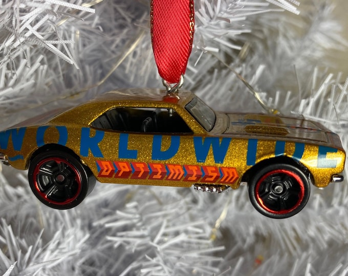 Personalized ‘67 Camaro Hot Wheels Ornament Handmade