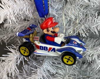 Personalized MARIO Mario Kart Hot Wheels Ornament