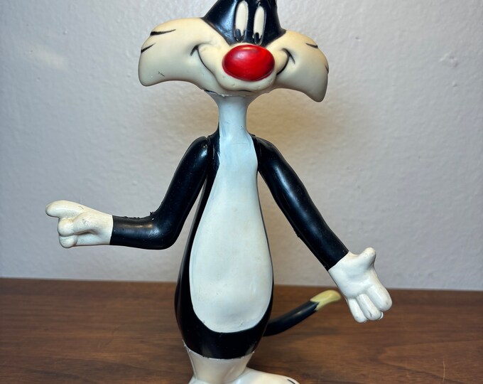 Vintage 1969 Warner Bros. Sylvester the Cat Rubber Toy