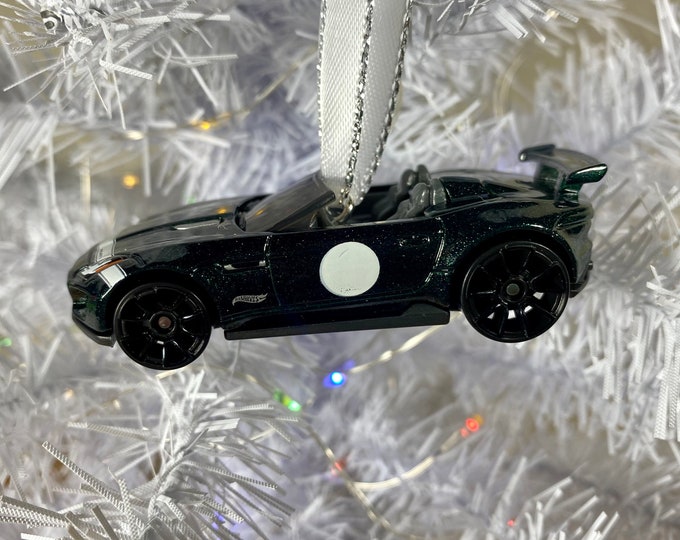 Personalized 15 Jaguar  Hot Wheel Ornament