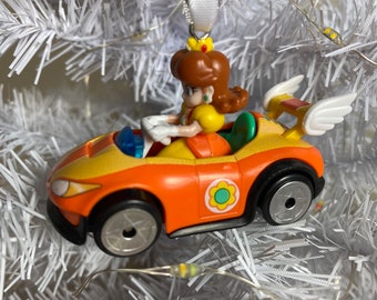 Personalized PRINCESS DAISY Mario Kart Hot Wheels Ornament