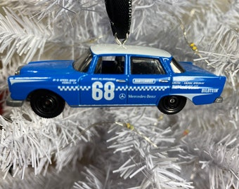 Personalized Mercedes-Benz 220SE Matchbox Ornament
