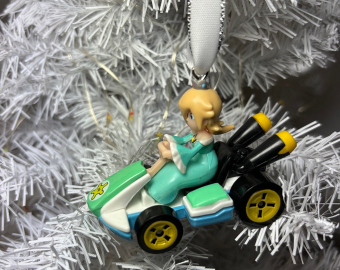 Personalized Princess Rosalina Mario Kart Hot Wheels Ornament