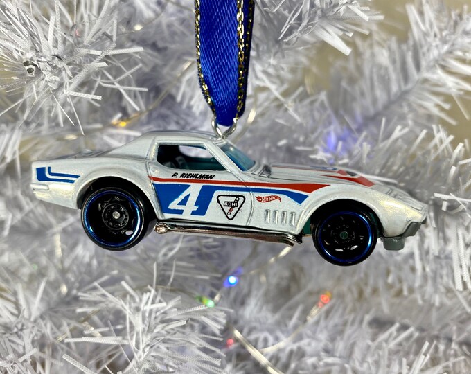 Personalized 69 COPO Chevy Corvette Hot Wheel Ornament