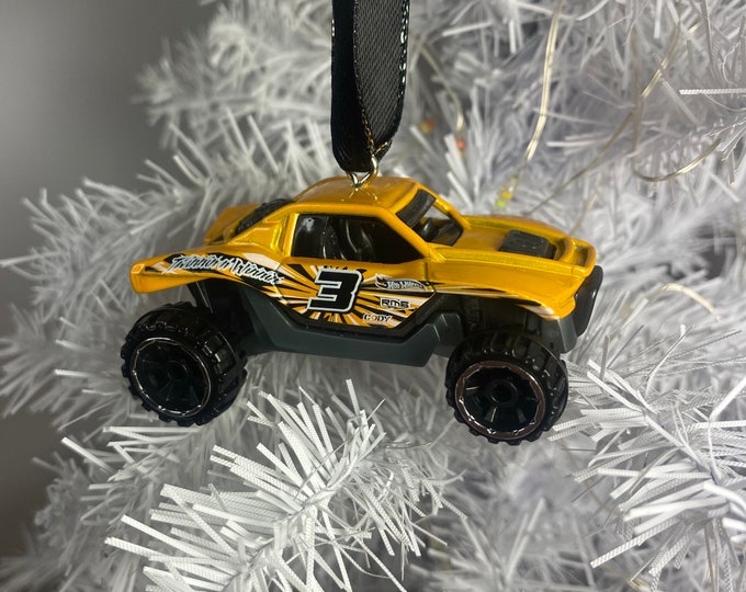 Personalized Side by Side Hot Wheels Ornament