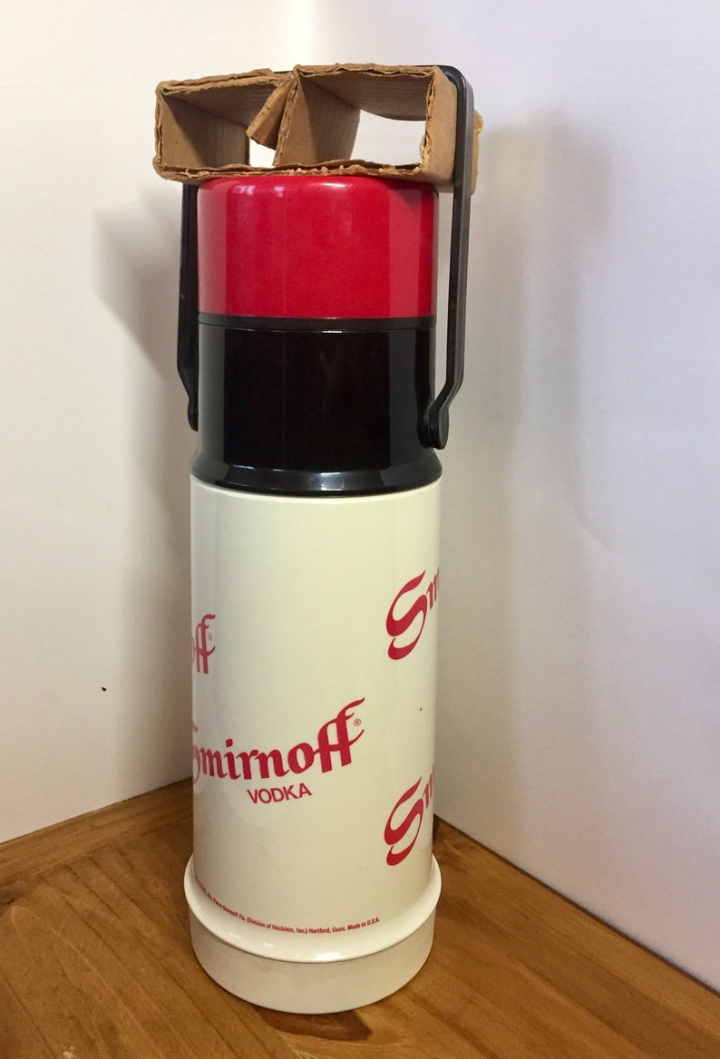 Vintage Smirnoff Vodka Pump Thermos 1981 Etsy