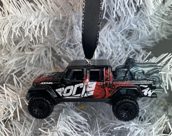 Personalized Jeep Gladiator Hot Wheels Ornament Handmade