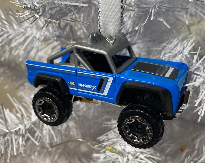 Personalized Custom Ford Bronco Hot Wheels Ornament