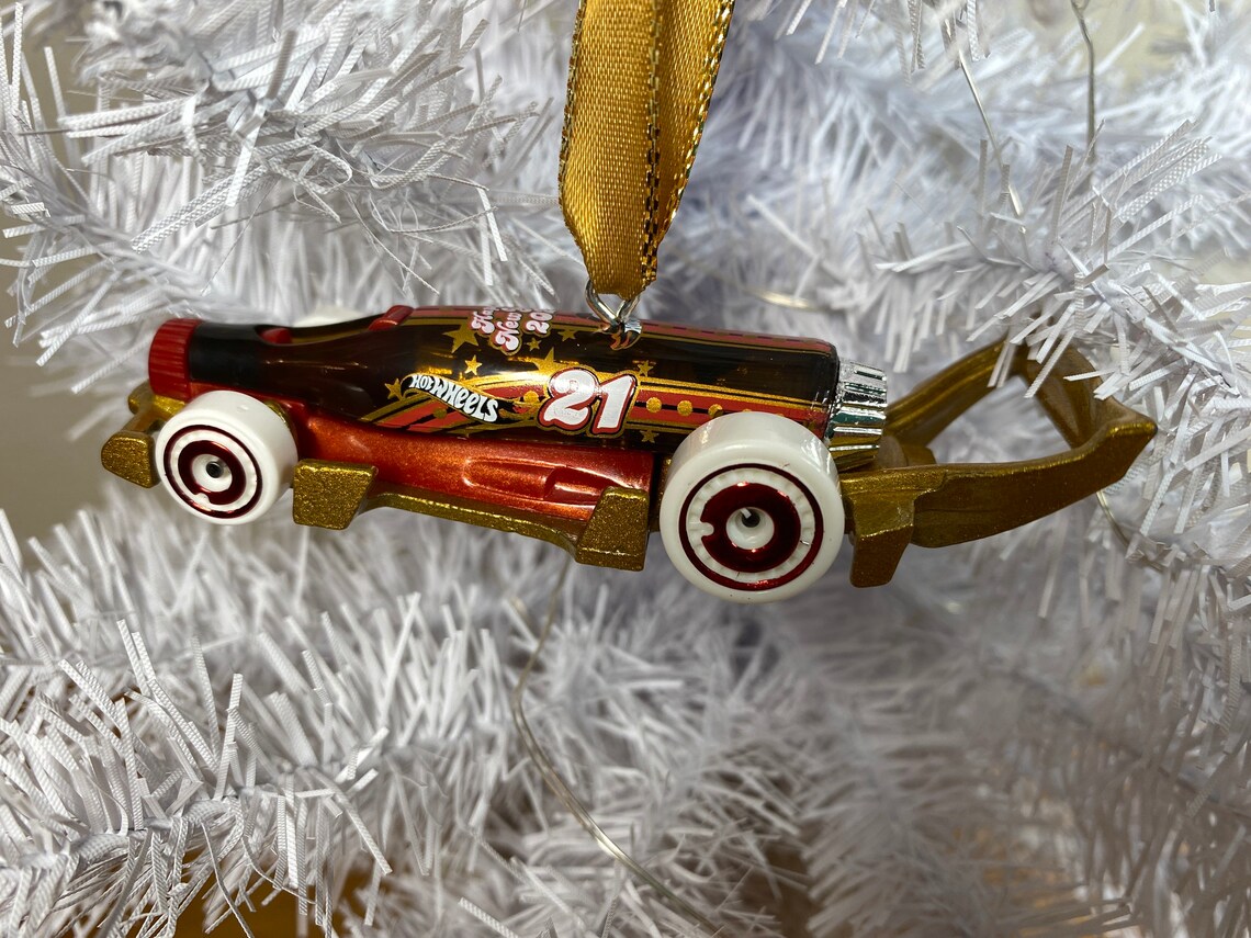 Personalized New Years Bottle Opener Hot Wheels Ornament Etsy