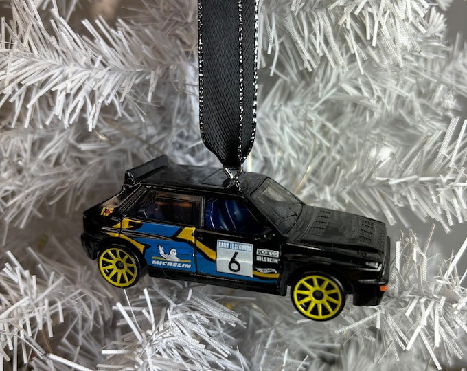 Personalized Lancia Delta Integraie Hot Wheel Ornament