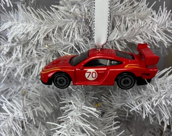 Personalized Porsche 935 Hot Wheels Ornament