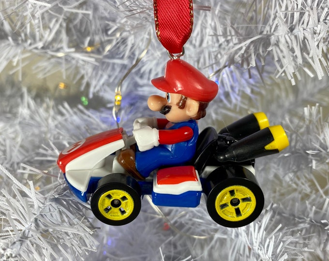 Personalized MARIO Mario Kart Hot Wheels Ornament