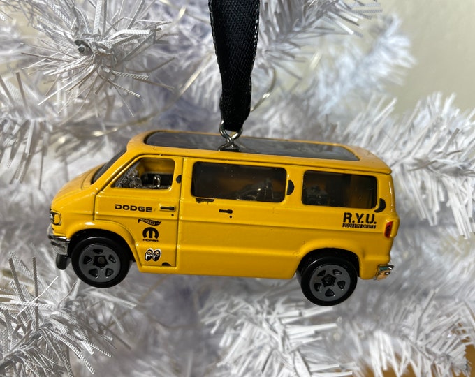 Personalized Dodge Van Hot Wheel Ornament