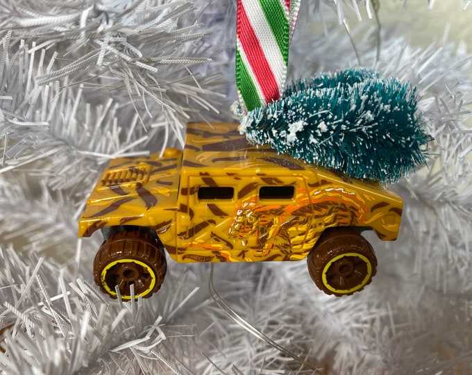 Personalized Hummer Hot Wheels Ornament Handmade