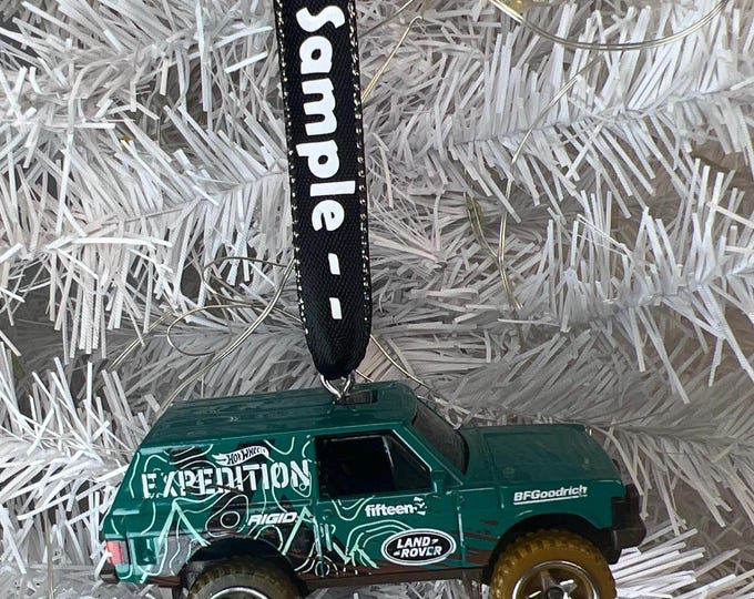 Personalized Range Rover Classic Hot Wheel Ornament Handmade