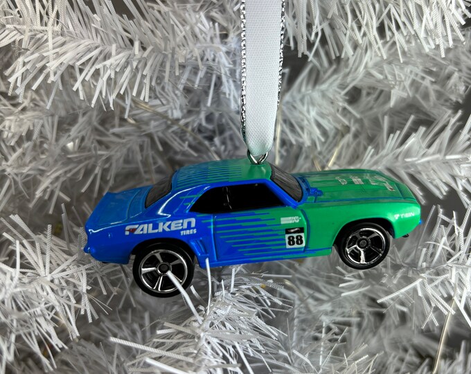 Personalized 69 Chevrolet Copo Camaro Hot Wheels Ornament