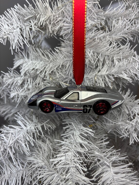 Hot Wheels 40周年 フォード マスタング GT (シルバー＆レッド) Personalized Ford GT-40 MK IV Hot Wheels Ornament - Etsy