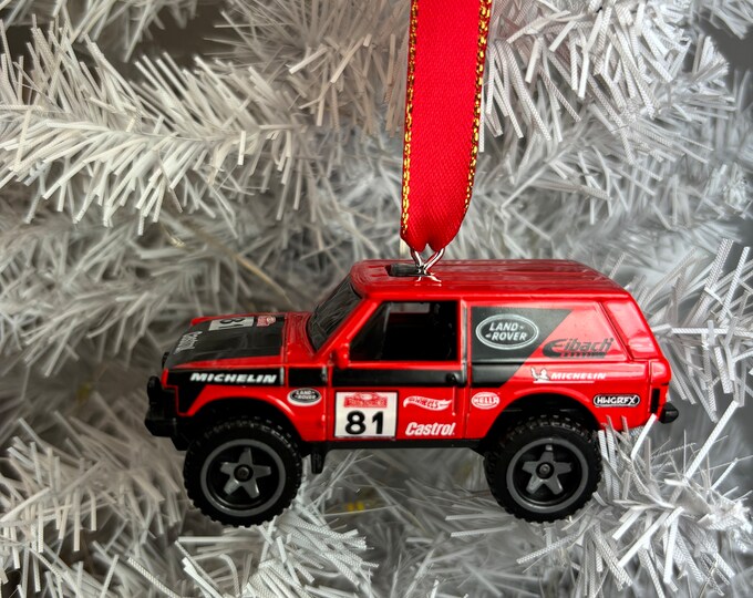 Personalized Range Rover Classic Hot Wheel Ornament Handmade