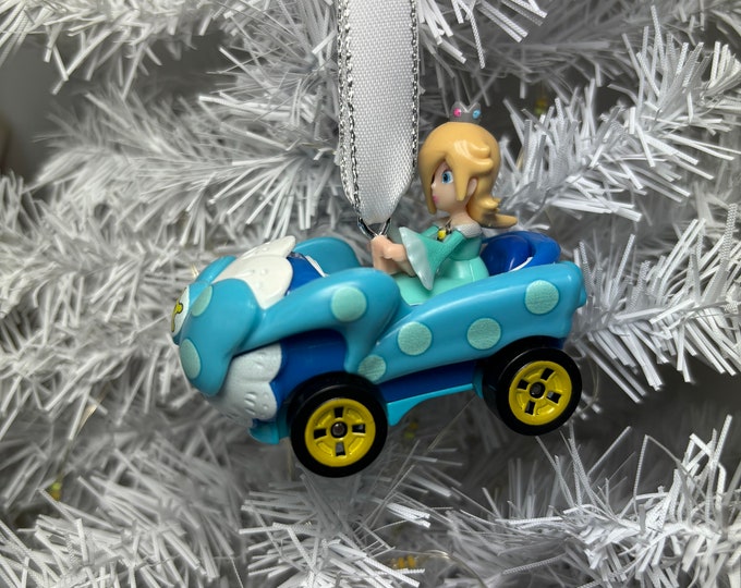 Personalized Princess Rosalina Mario Kart Hot Wheels Ornament