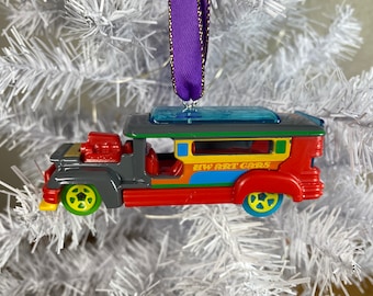 Personalized Road Bandit Bus Hot Wheels Ornament Handmade