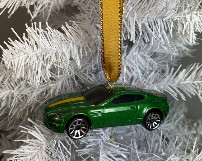 Personalized Aston Martin Vantage Hot Wheel Ornament