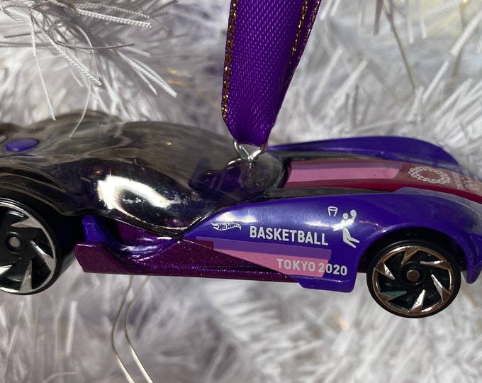 Personalized 2020 Tokyo Olympics Basketball Hot Wheels Ornament Handmade