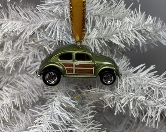 Personalized VW Bug Hot Wheel Ornament Handmade