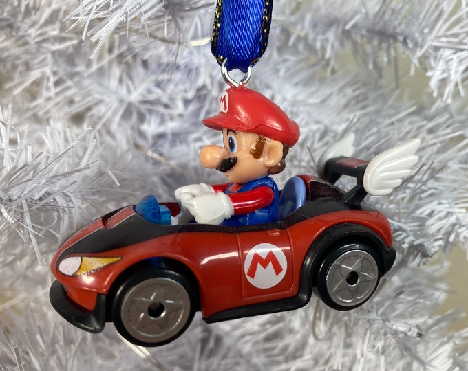 Personalized MARIO Mario Kart Hot Wheels Ornament